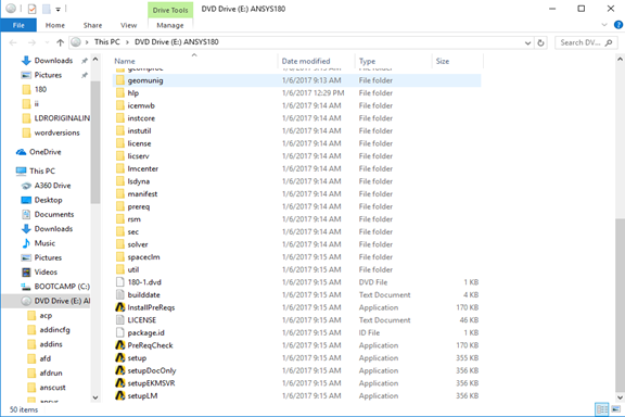 3. Click on Install ANSYS Products