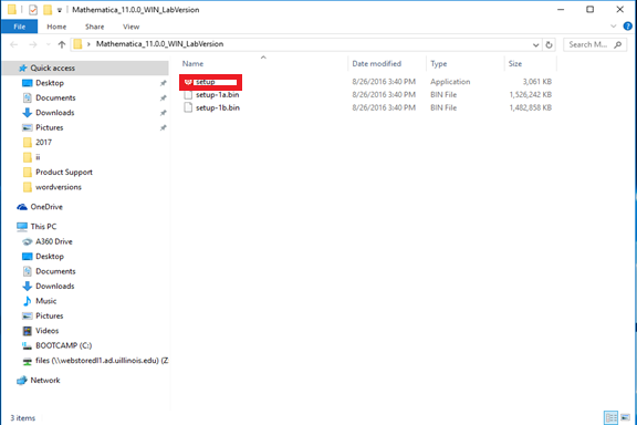 Windows Mathematica Ico File 3. A Mathematica setup window will open.